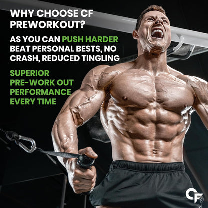 Carbamide Forte Pre Workout for Men & Women | Pre Workout Supplement Powder | Preworkout Supplements For Men For Energy, Focus & Strength | Pre-Workout For Men & Women GreenApple Flavour | Pre Workout For Women With 40 Servings - 200g