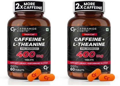 Caffeine Tablets 200mg with L-Theanine 200mg | 60 Veg Tablets