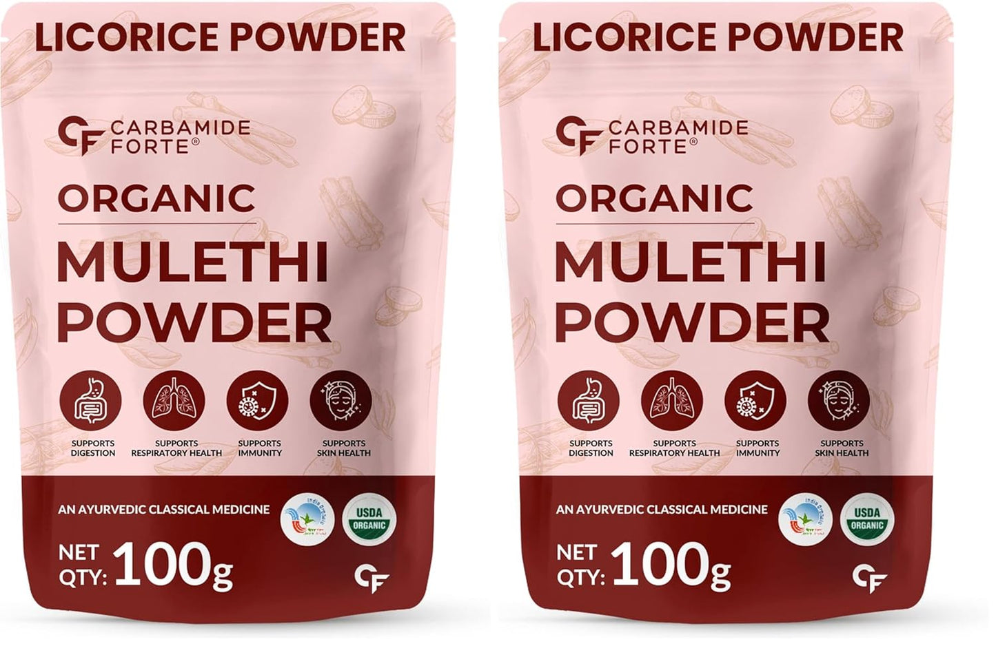Organic Licorice Powder (Mulethi) – Pure Ayurvedic Root Herb 100g