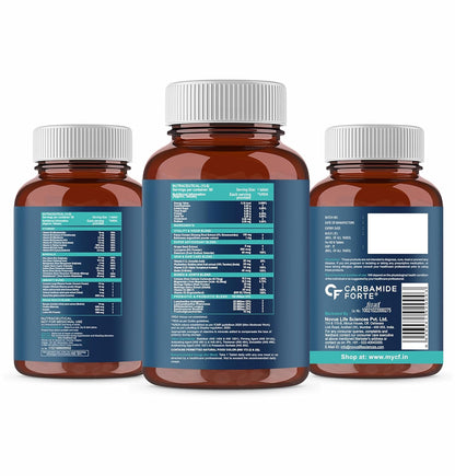 Carbamide Forte Multivitamin for Men & Women with 34 Ingredients - 60 Tablets