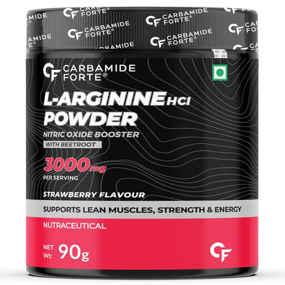 L‑Arginine Powder 3000 mg with Beetroot | Strawberry | 90g