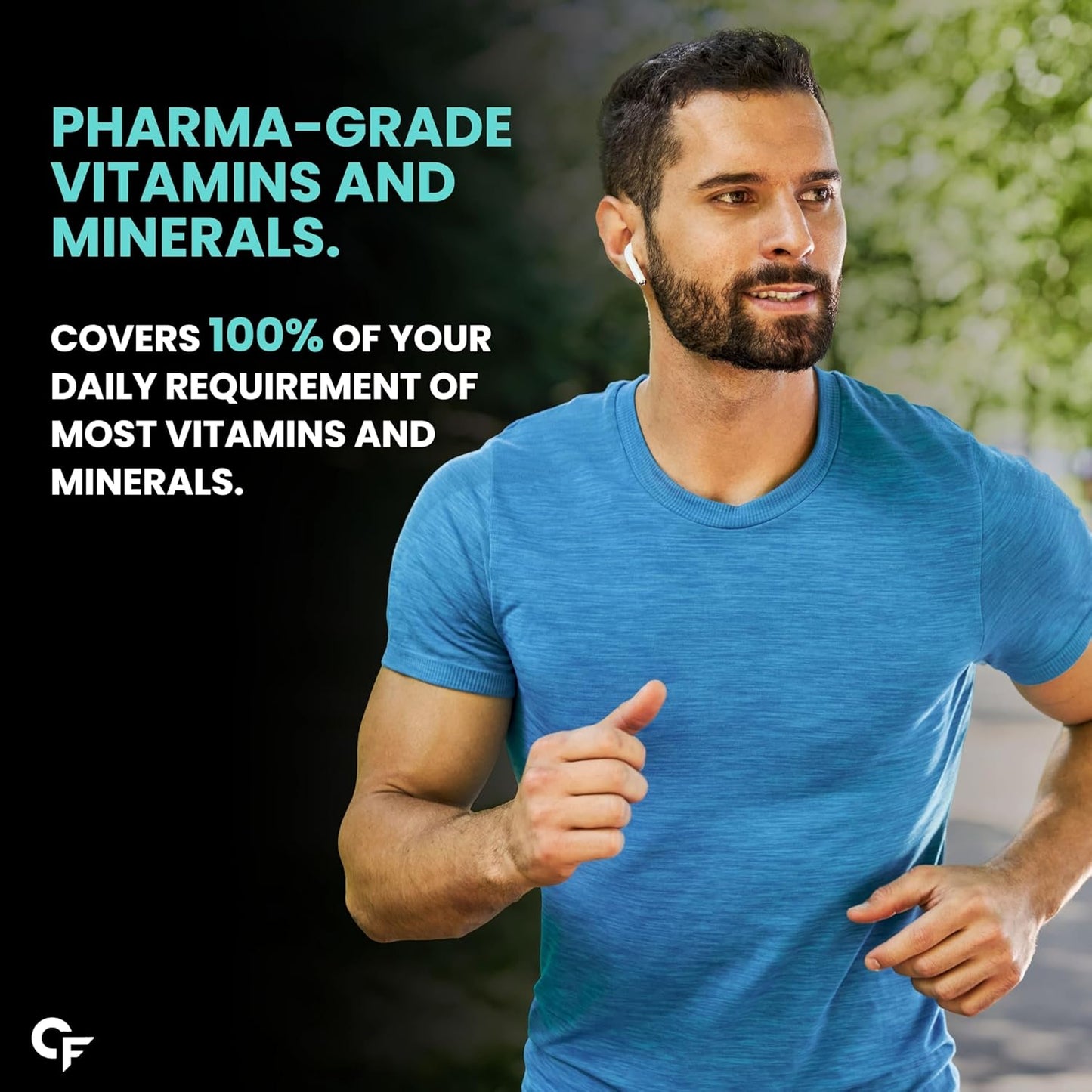 Carbamide Forte Multivitamin Tablet For Men | Multi vitamin for Men with Ginseng | Multivitamin With Probiotics For Immunity & Energy | Multivitamin with Zinc - 30 Veg Tablets