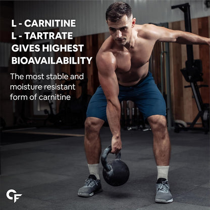 Carbamide Forte L Carnitine L Tartrate 2000mg Powder for Pre & Post Workout - Blackcurrant Flavour - 150g