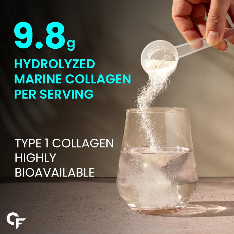 Carbamide Forte Marine Collagen Supplements for Skin & Hair | Marine Collagen Powder for Women & Men |Marine Powder for Skin & Bone Health Support - 200g