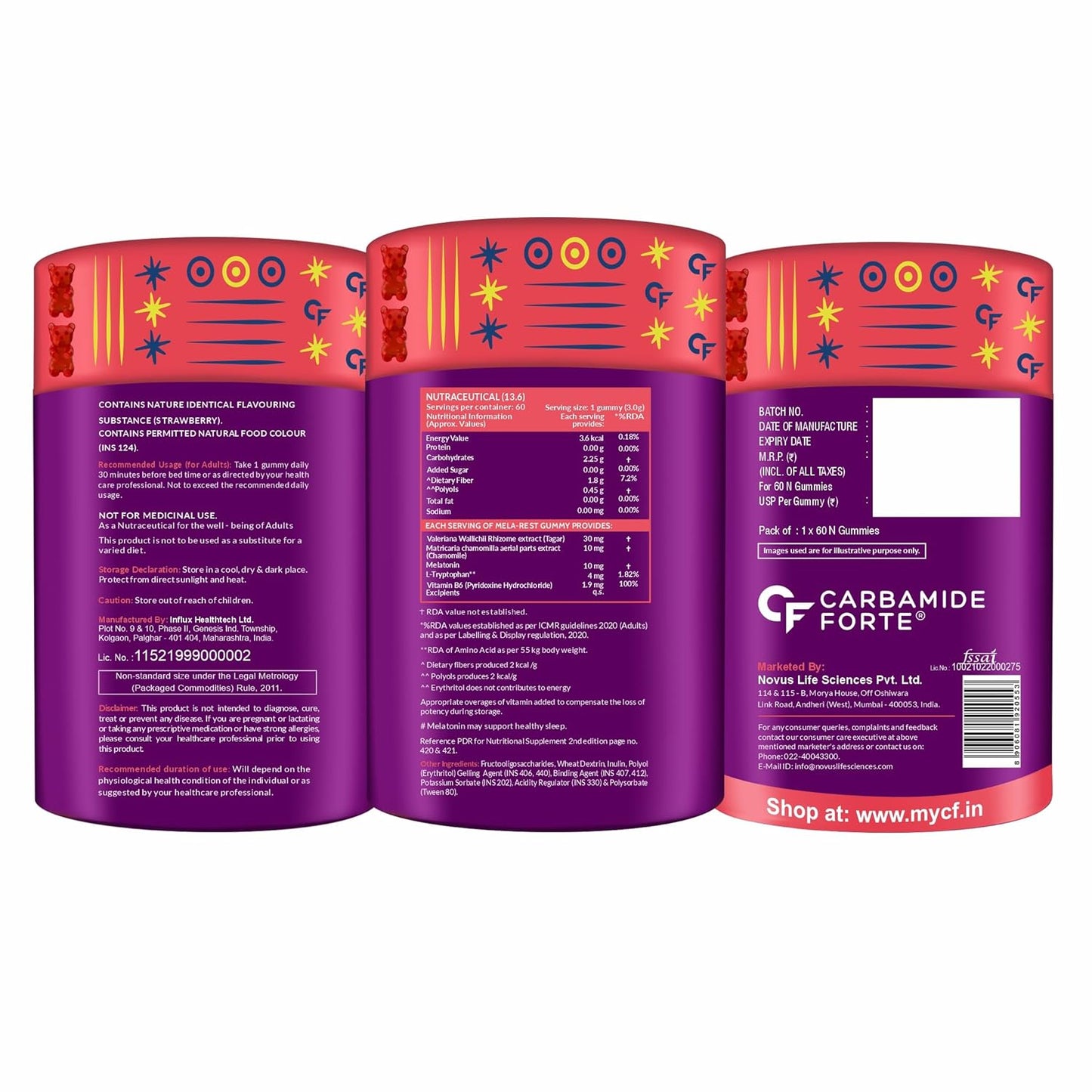 Advanced Melatonin Blend Supplement  | Nighttime Sleep Formula