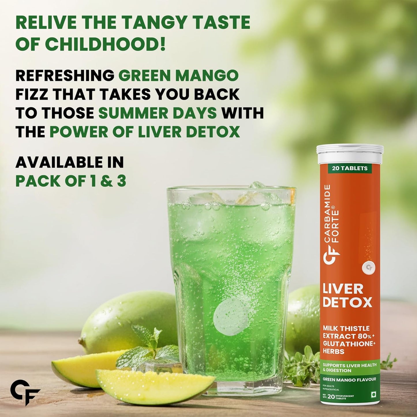 Liver Detox Effervescent Tablets for Daily Liver Health Support 20 Tablets