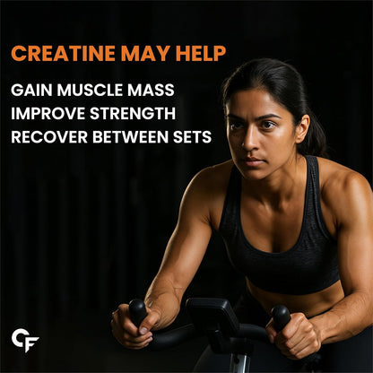 Carbamide Forte Creatine Mono hydrate Powder | Micronized Creatine Monohydrate 308gm | Micronized Monohydrate Creatine Supplement for Lean Muscle, Strength & Energy - Orange - 33 Servings - 308g