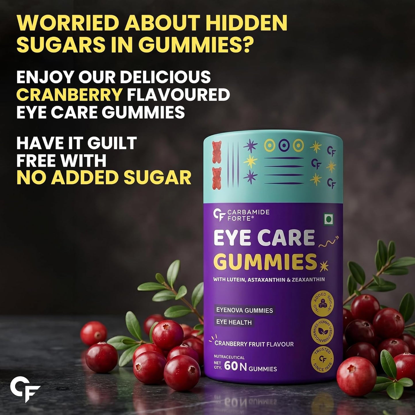 Eye Support Gummies – Lutein 10 mg, Zeaxanthin 2 mg