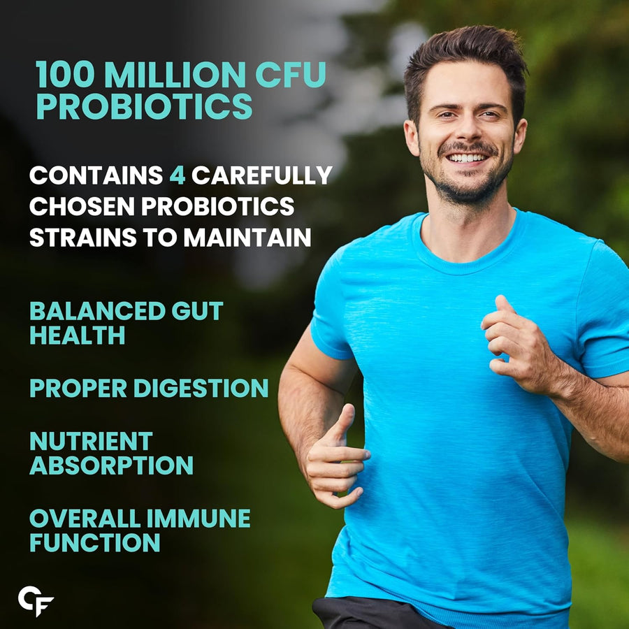 Carbamide Forte Multivitamin Tablets for Men and Women with Probiotics Supplement- 60 Veg Tablets