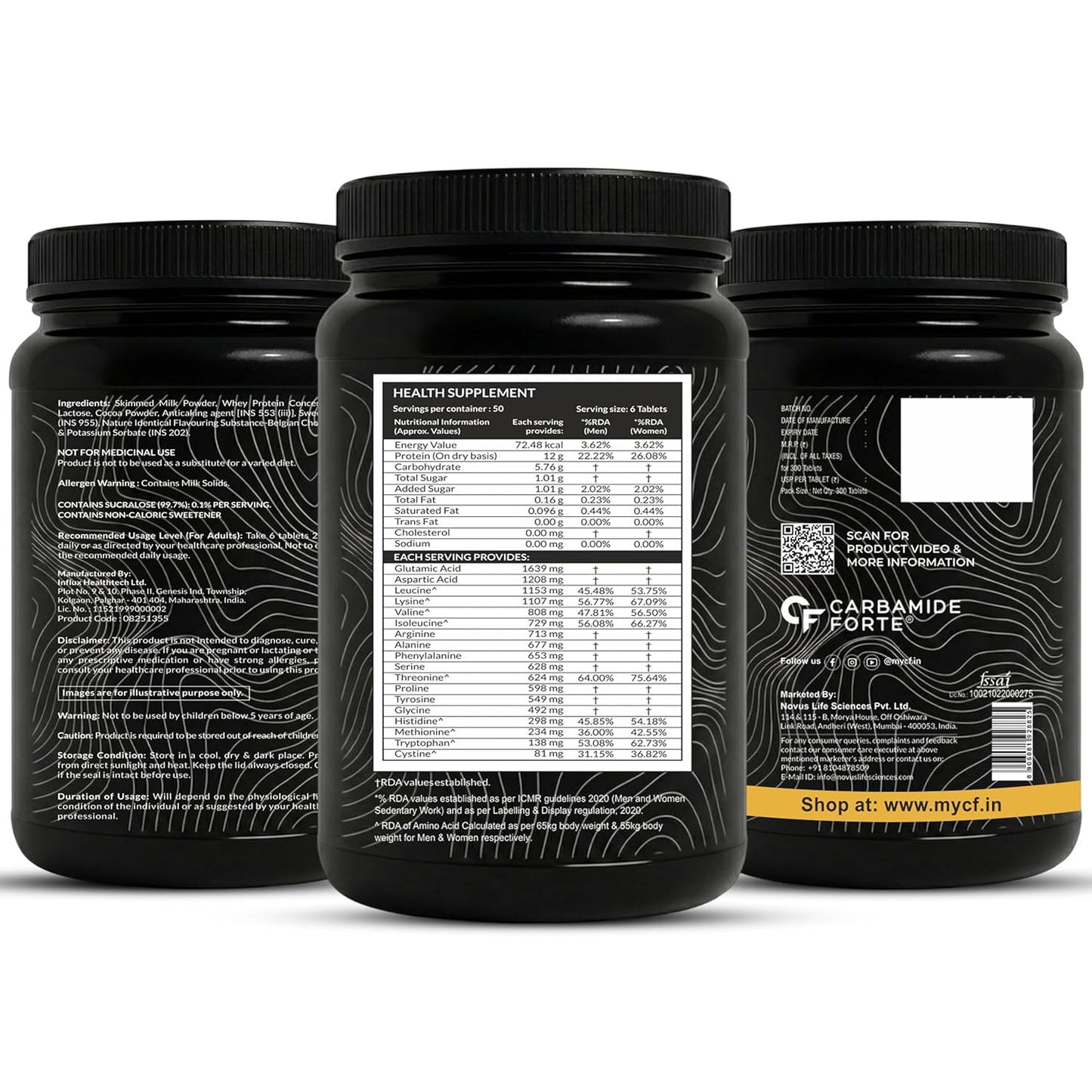 Protein Chewable Tablets with Whey Isolate – 12g Protein & 18 Amino Acids
