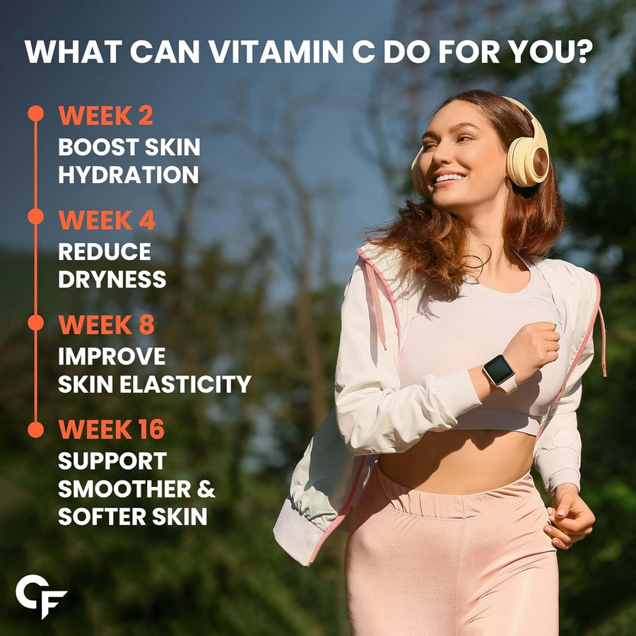 Carbamide Forte Natural Vitamin C Supplements Amla Extract With Zinc For Immunity & Skincare | Vitamin C Tablets | Vitamin C Supplements - 60 Tablets