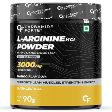 Carbamide Forte L Arginine Powder Supplement 3000mg | Pre-workout for men & women | L Arginine Supplement| Beet Root Powder - AlpMango- 90g
