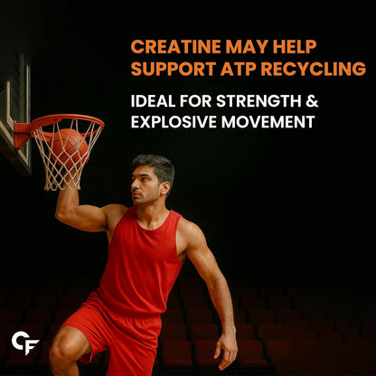 Carbamide Forte Creatine Mono hydrate Powder | Micronized Creatine Monohydrate 308gm | Micronized Monohydrate Creatine Supplement for Lean Muscle, Strength & Energy - Orange - 33 Servings - 308g