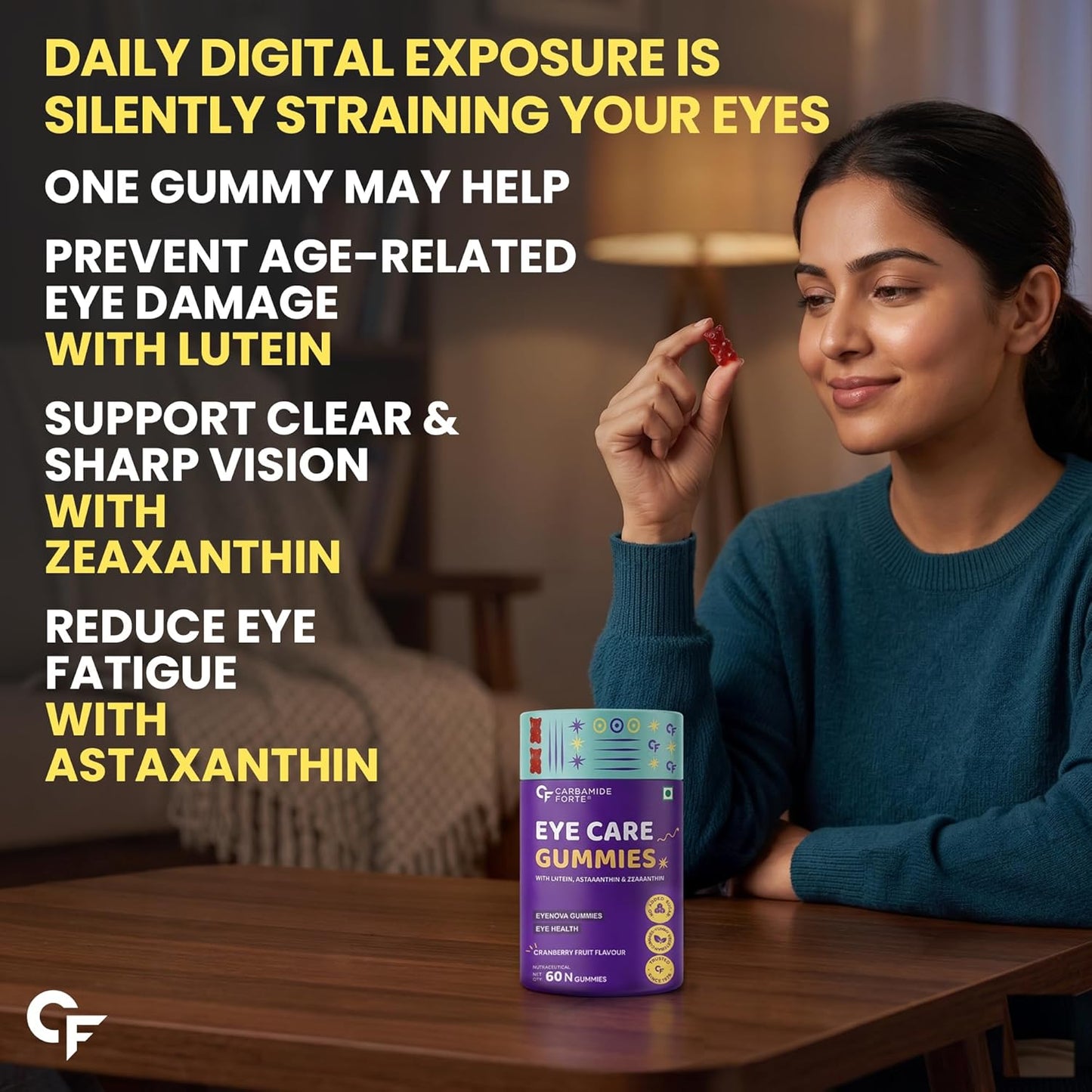 Eye Support Gummies – Lutein 10 mg, Zeaxanthin 2 mg