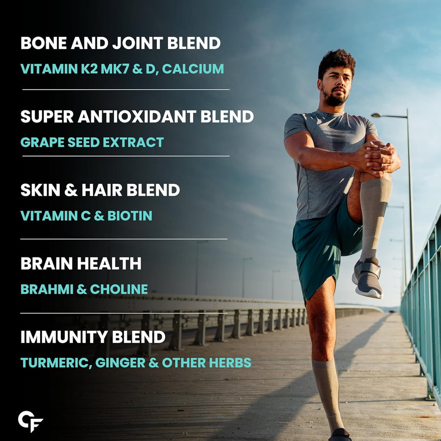 Carbamide Forte Multivitamin Tablets for Men and Women with Probiotics Supplement- 60 Veg Tablets