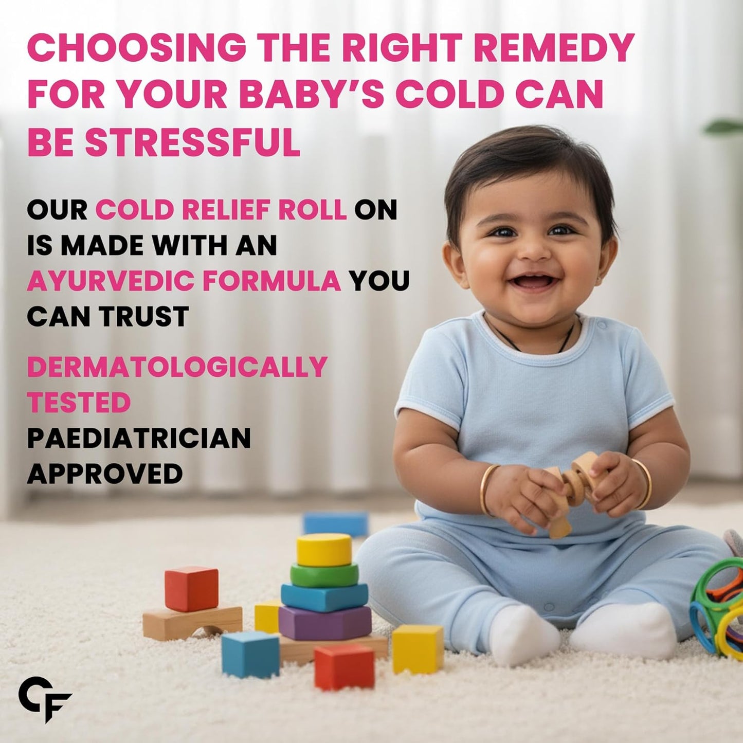 Cold Relief Roll On for Babies Ayurvedic Formula | 50 ml