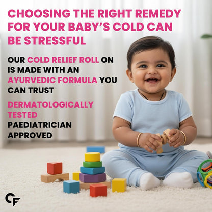 Cold Relief Roll On for Babies Ayurvedic Formula | 50 ml