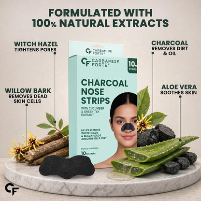 Charcoal Nose Strips for Blackhead Removal - 10 N Strips