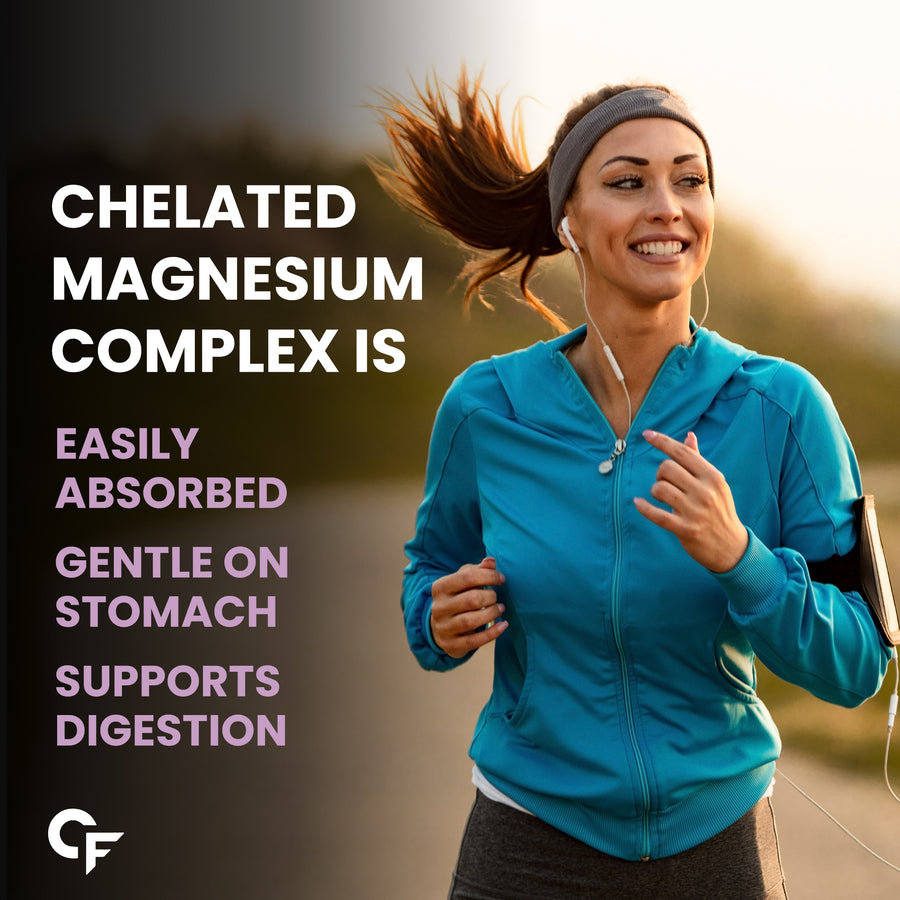 CF Chelated Magnesium Glycinate Citrate Supplement 1382.91mg - 120 Tablets