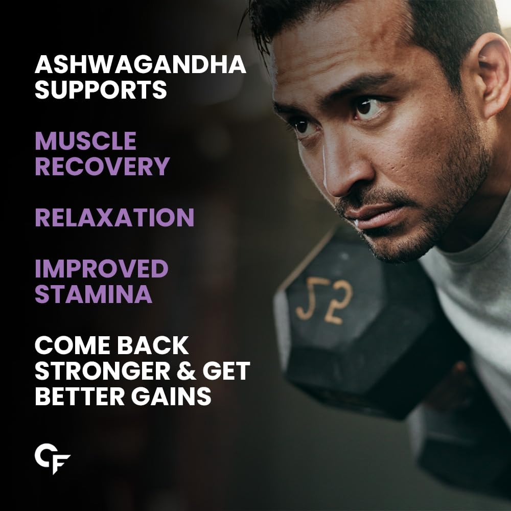 Carbamide Forte Organic Ashwagandha 1000mg Tablets|Stress & Anxiety Relief Tablets |Ashwagandha Powder tablet 1000 mg|Rejuvenates Mind & Body - 60 Organic Ashwagandha Tablets, 1 count, 60 tablets