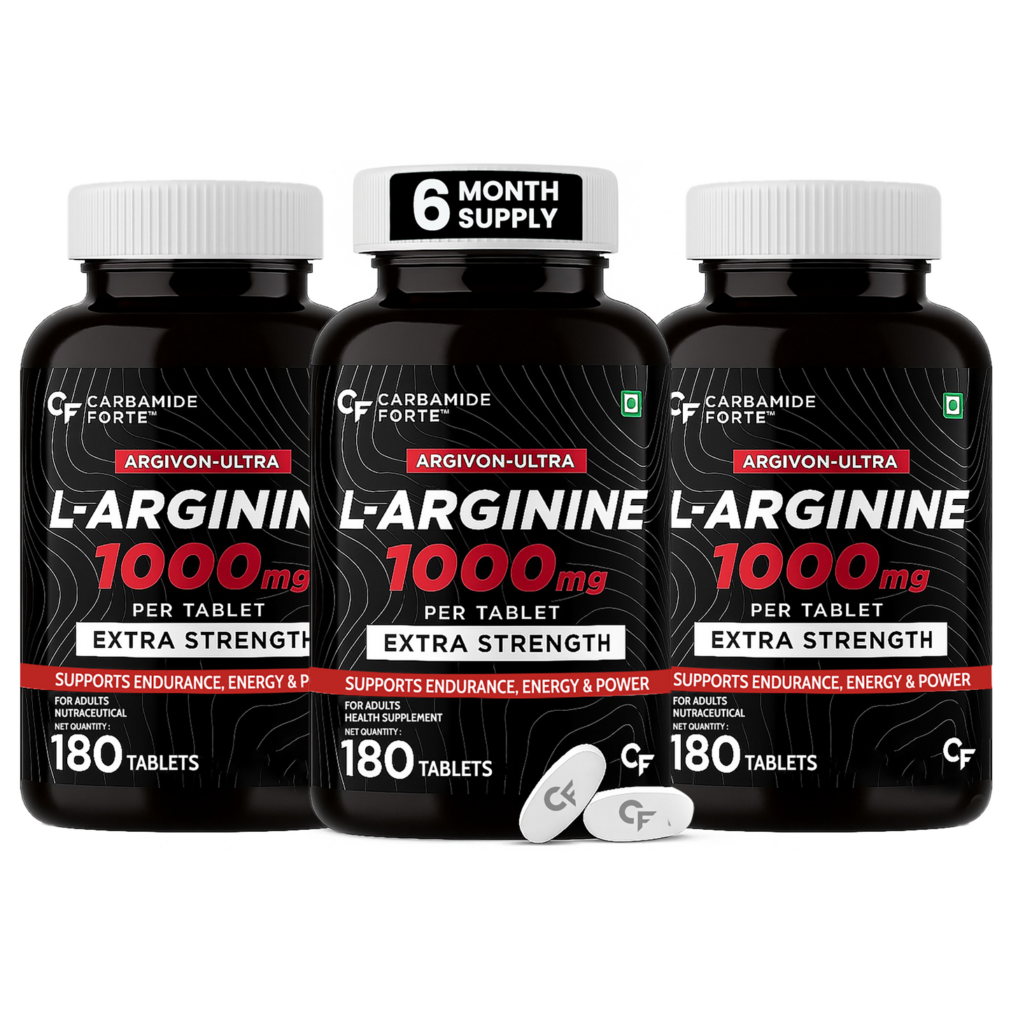 L-Arginine 1000 mg – Boost Nitric Oxide for Energy, Pumps & Stamina