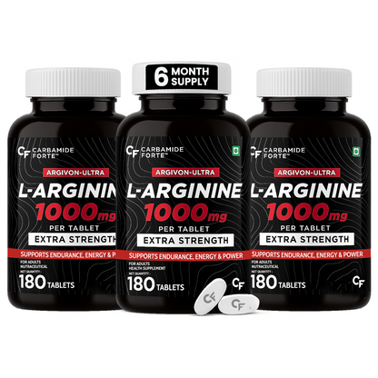 L-Arginine 1000 mg – Boost Nitric Oxide for Energy, Pumps & Stamina
