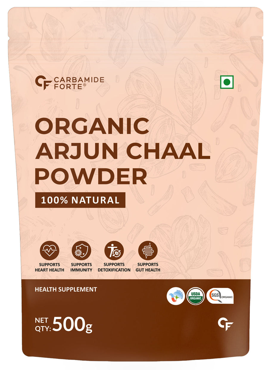 Roll over image to zoom in Carbamide Forte Arjun Chaal Powder-500G|100% Natural & Pure Herbal Arjun Ki Chaal Powder For Men & Women|To Support Heart Health & Promote Good Cholesterol