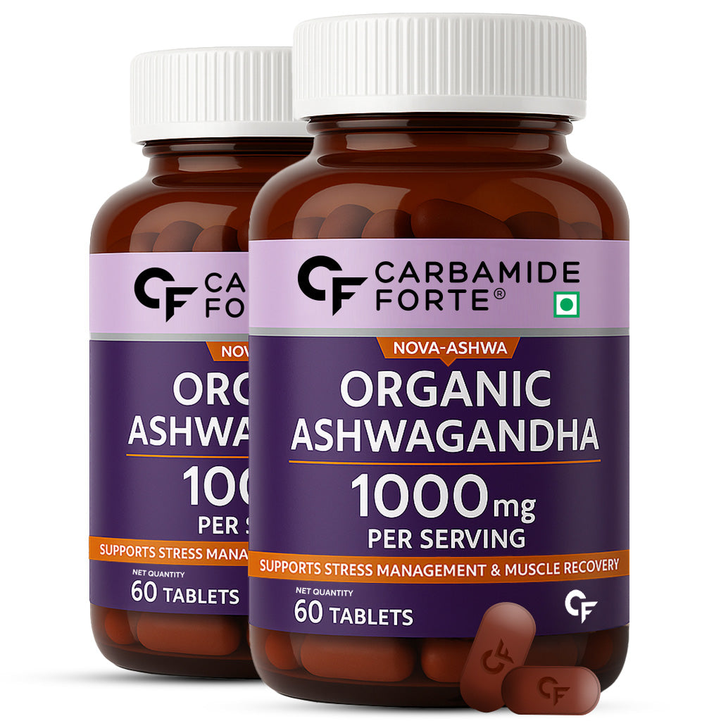 100% Organic Ashwagandha 1000 mg | 60 Tablets