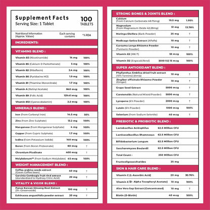 Women’s Multivitamin – 43 Nutrients for Energy & Overall Health