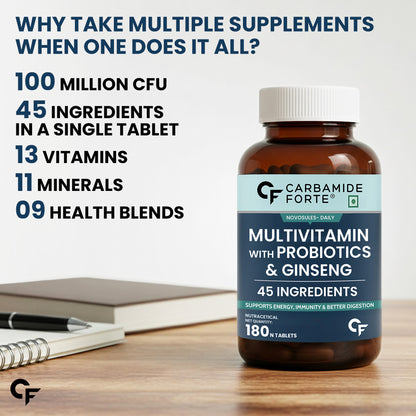 Multivitamin For both Men and Women with Ginseng – Daily Energy, Immunity & Vitality