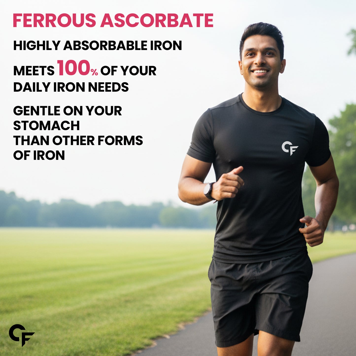 Chelated Iron with Vitamin C, B12 & Zinc – 100 Veg Tablets