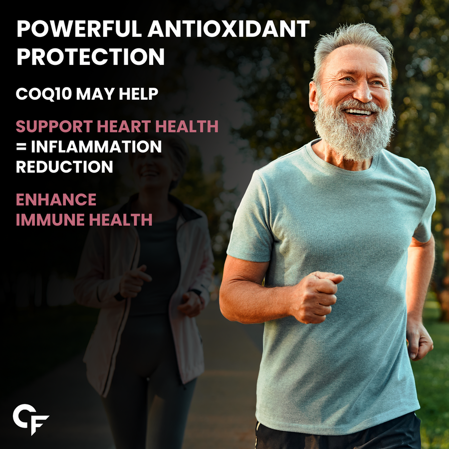 Carbamide Forte Coenzyme Q10 200mg | CoQ10 Supplement | with Piperine 5mg | Supports Heart Health and Vascular Health | 100% Vegetarian – 60 Co Q 10 Supplement Capsules