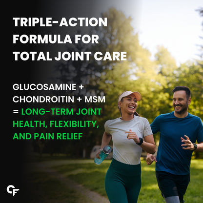 Carbamide Forte Glucosamine Tablets - Joint Support Supplement with Collagen & Glucosamine Chondroitin MSM | Joint Cartilage Support & Muscle Health | Joint Pain Tablets - 90