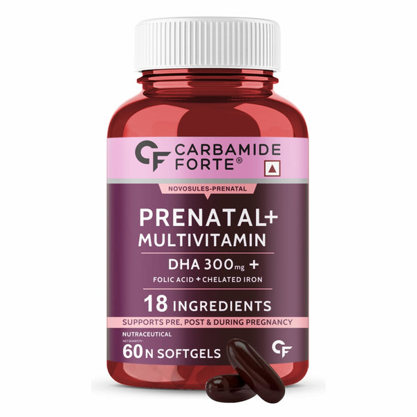 Carbamide Forte Prenatal Multivitamin for Pregnancy (Unflavoured) - 60 Capsules