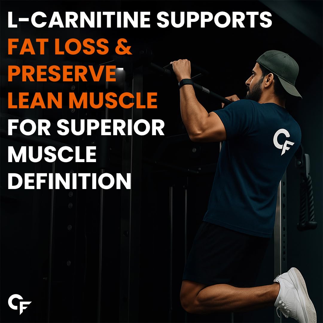 L-Carnitine L-Tartrate – 1000 mg for Energy & Fat Metabolism Support | 120 Tablets|