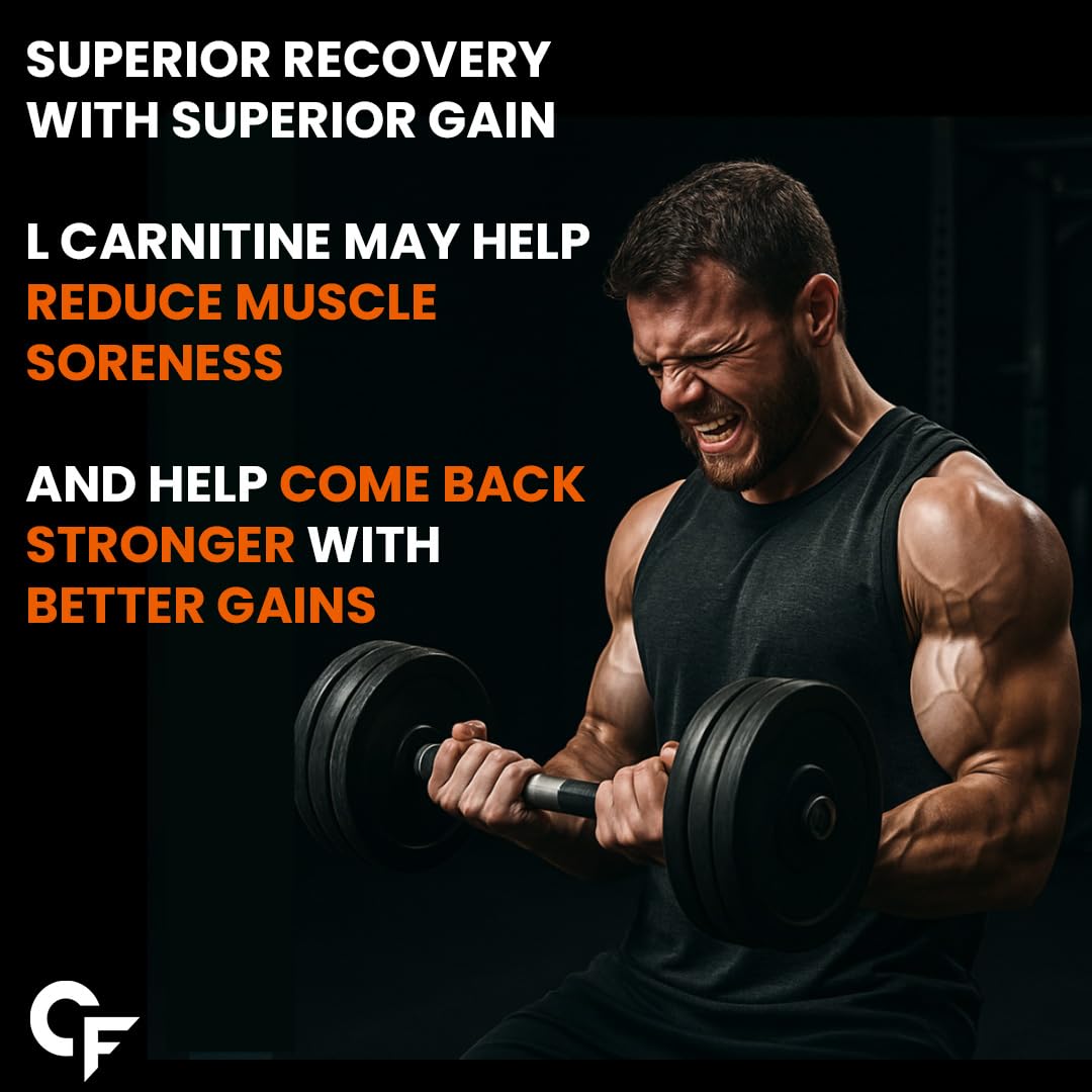 L-Carnitine L-Tartrate – 1000 mg for Energy & Fat Metabolism Support | 120 Tablets|