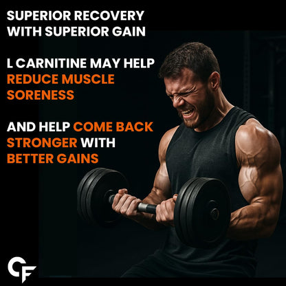 L-Carnitine L-Tartrate – 1000 mg for Energy & Fat Metabolism Support | 120 Tablets|