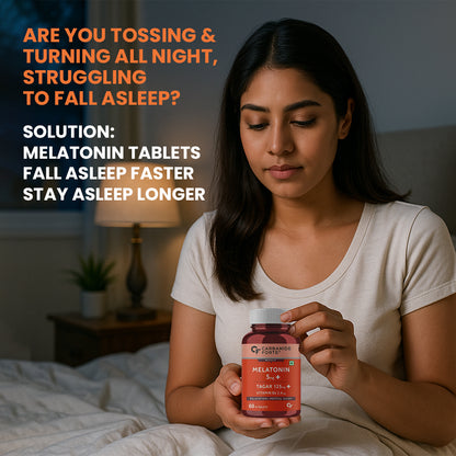 Melatonin 5 mg with Tagara – 60 Veg Tablets