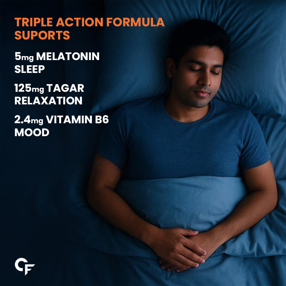 Melatonin 5 mg with Tagara – 60 Veg Tablets