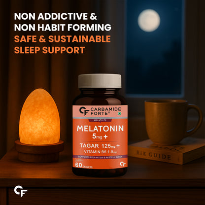 Melatonin 5 mg with Tagara – 60 Veg Tablets