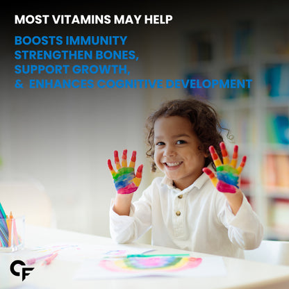 Carbamide Forte Multivitamin for Kids | Multivitamin Gummies for Kids with 20 Nutrients | Kid Gummy | Multi Vitamin Gummies Kid's For Immunity Boost | 60 Gummy Bear