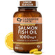Omega 3 Fish Oil 1000mg with Vitamin D & E – Salmon Fish Oil Softgels (90 Softgels)