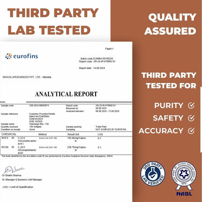 Omega 3 Fish Oil 1000 mg – Extra Virgin Salmon Oil for Daily Wellness