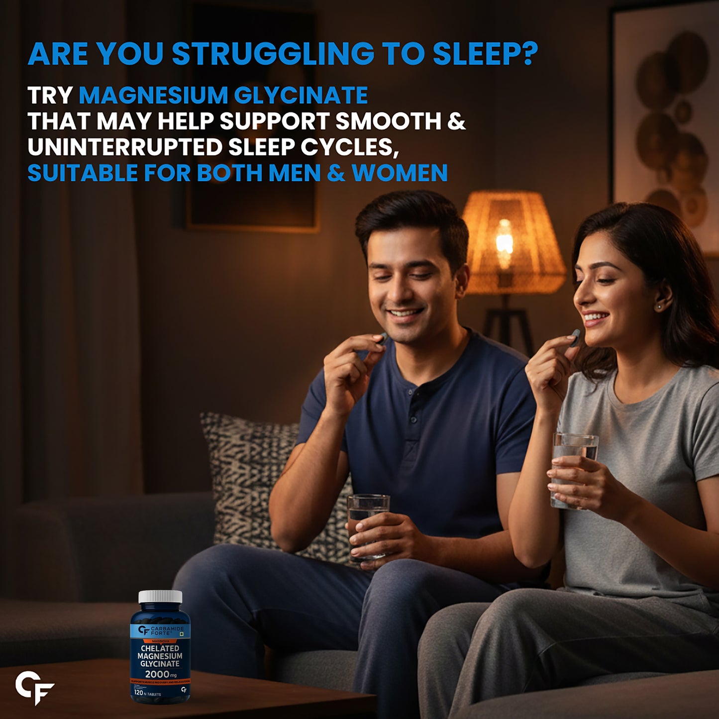 Chelated Magnesium Glycinate 2000 mg | Muscle Recovery & Sleep Support | 120 Tablets