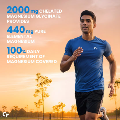 Chelated Magnesium Glycinate 2000 mg | Muscle Recovery & Sleep Support | 120 Tablets