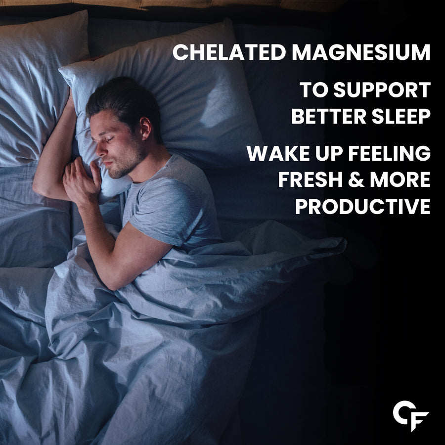 Carbamide Forte Chelated Magnesium Glycinate Supplement 2000mg Per Serving- 120 Veg Tablets
