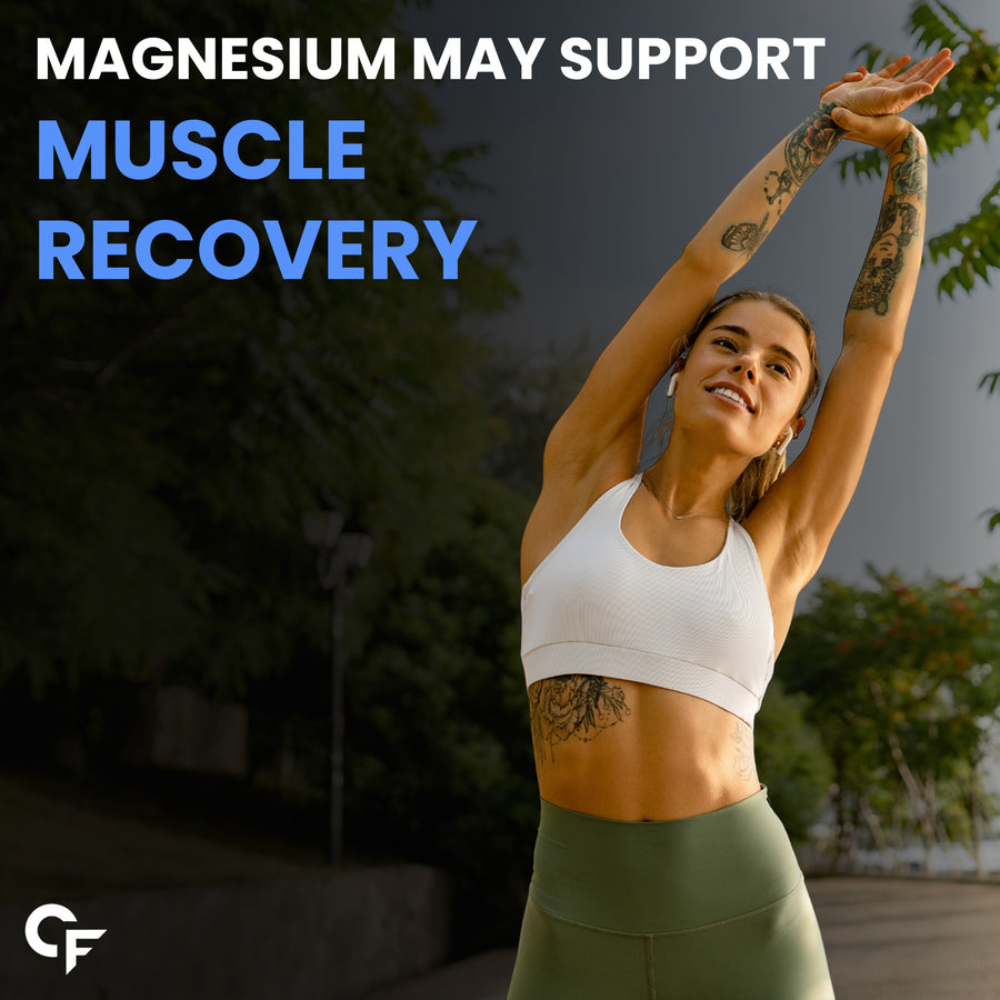 Carbamide Forte Chelated Magnesium Glycinate Supplement 2000mg Per Serving- 120 Veg Tablets