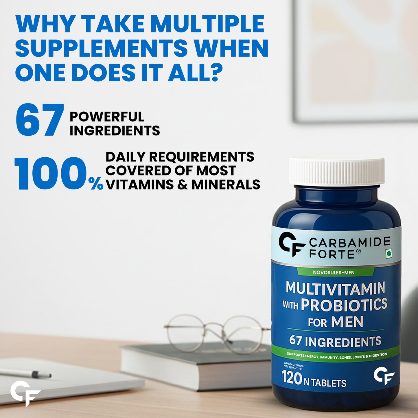 Multivitamin for Men – 67 Ingredients for Energy & Immunity