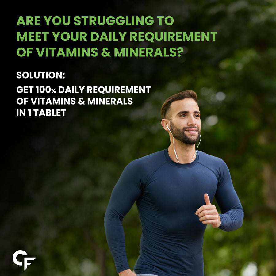 Carbamide Forte Plant Based Multivitamin Tablets for Men & Women for Immunity, Energy & Detox with 82 Ingredients like Superfoods, Greens, Vegetables, Fruits & Herbs Supplement â€“ 60 Veg Tablets