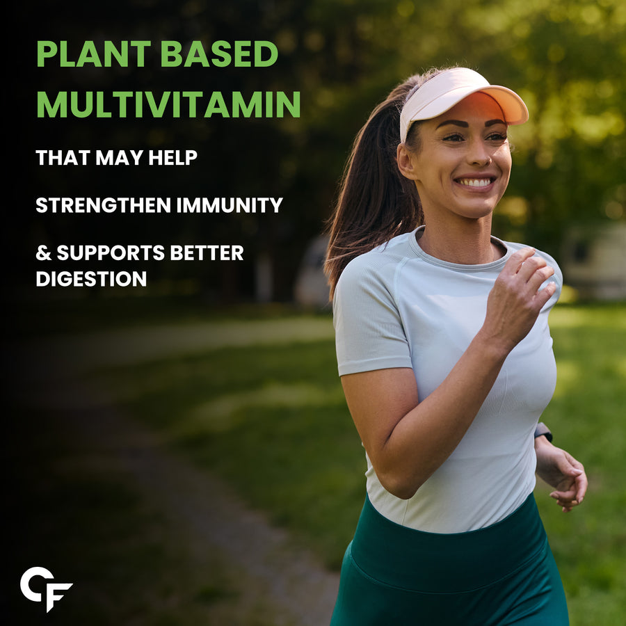 Carbamide Forte Plant Based Multivitamin Tablets for Men & Women for Immunity, Energy & Detox with 82 Ingredients like Superfoods, Greens, Vegetables, Fruits & Herbs Supplement â€“ 60 Veg Tablets